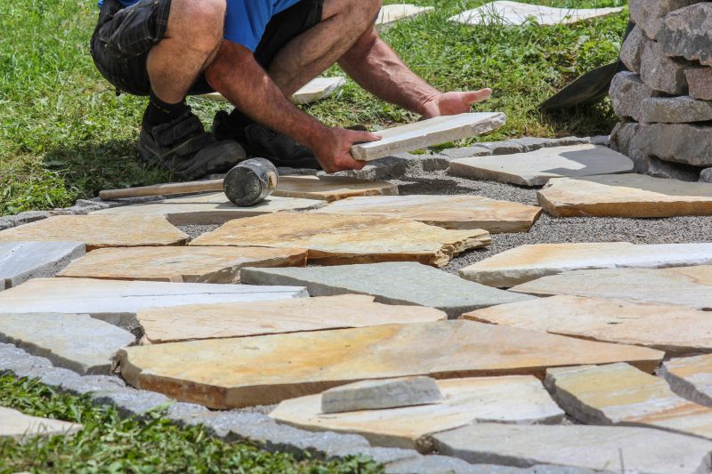Flagstone Patio Installation
