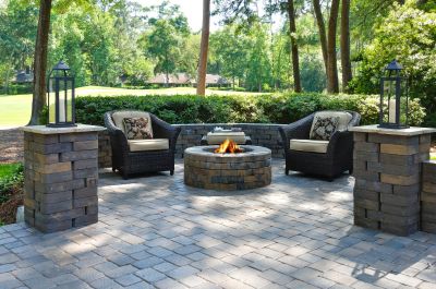 Extended Paver Patio for Entertaining