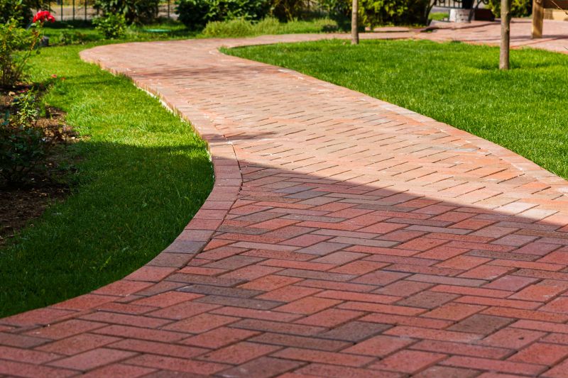 Colorful Paver Pathway